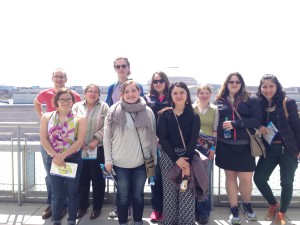 Forum Staff on top floor of Newseum Photography by Tamara Whyte