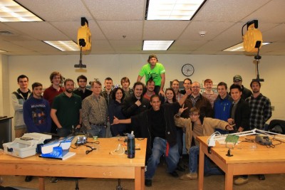 Engineering Club Students pose for group photo