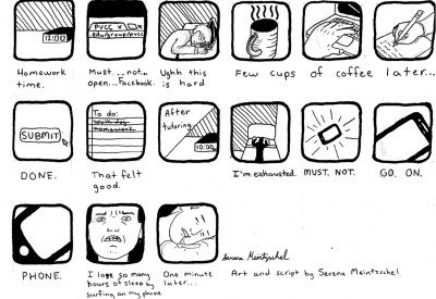 Comic by Serena Meintzschel, third place 