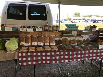 Baked goods and fresh vegetables at the Green Market. Photography by Sarah Vagnoni