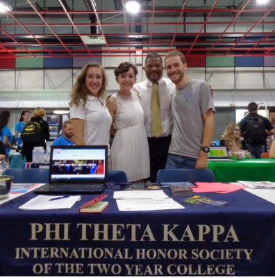 Phi Theta Kappa during 2016's Club Day. Photo by Charles Stish