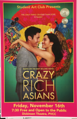 Flyer for Crazy Rich Asians showing at PVCC