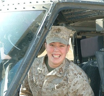 Deadra Miller, online editor head shot from when Miller was serving in Iraq 