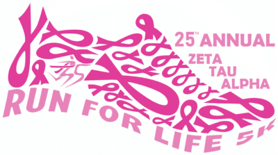 Flyer for the 25th Annual  ZTA Run for Life 5k