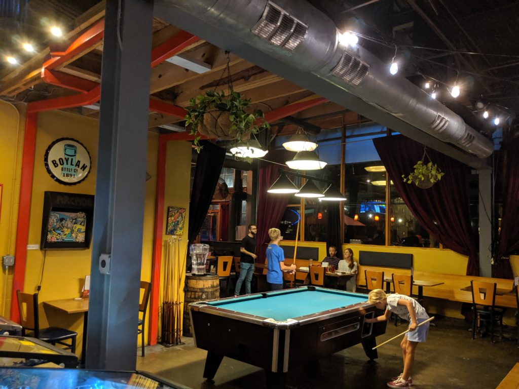 Pool table at Firefly