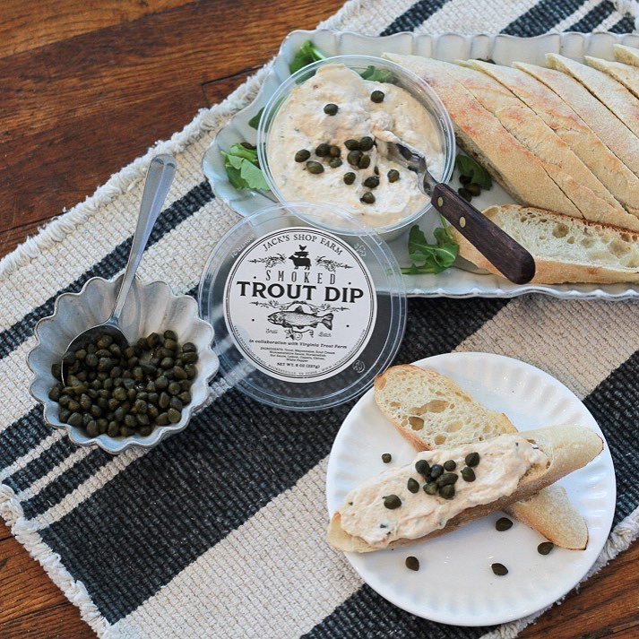 Trout Dip on a baguette from Jack's Shop Kitchen. Photography by Bryn Dotson.