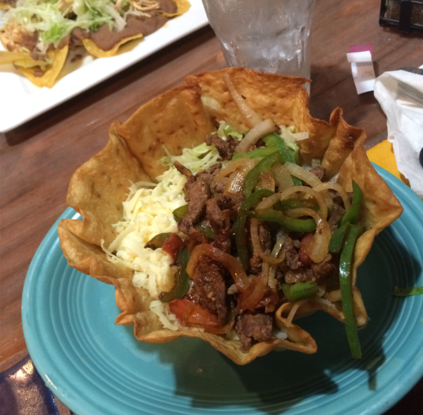 Tortilla bowl from El Jaripeo