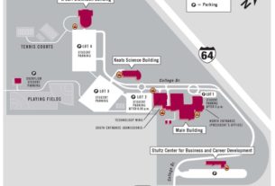 A map of the smoking areas on PVCC campus