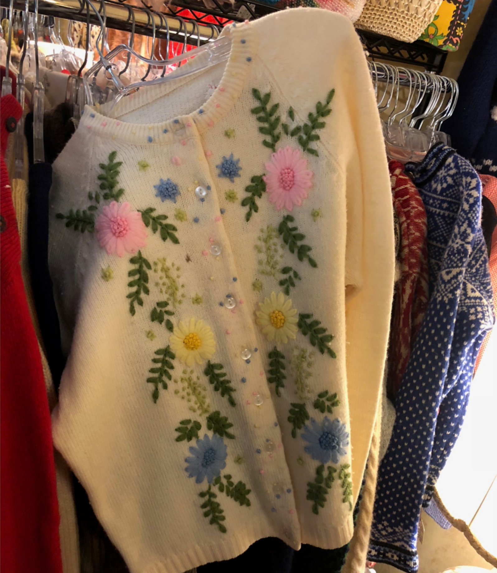 A picture of a sweater at Low Vintage