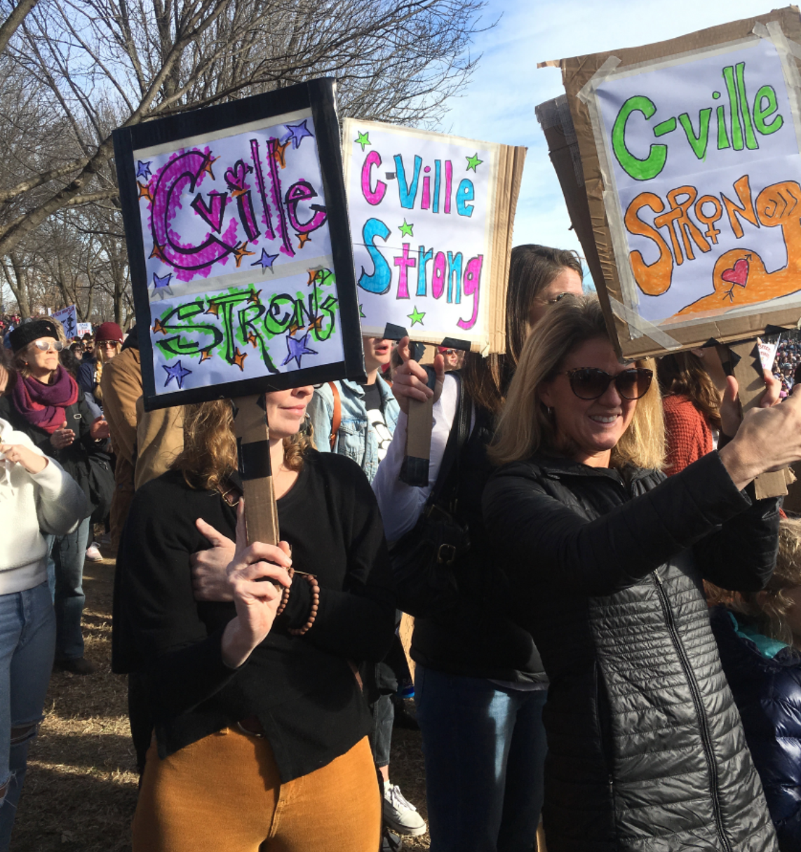 Protesters from the Third Annual Women's March
