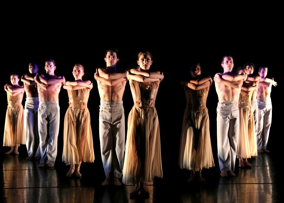 Dancers from Richmond Ballet pose for a dance.