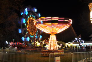 A night picture from the Dogwood Festival