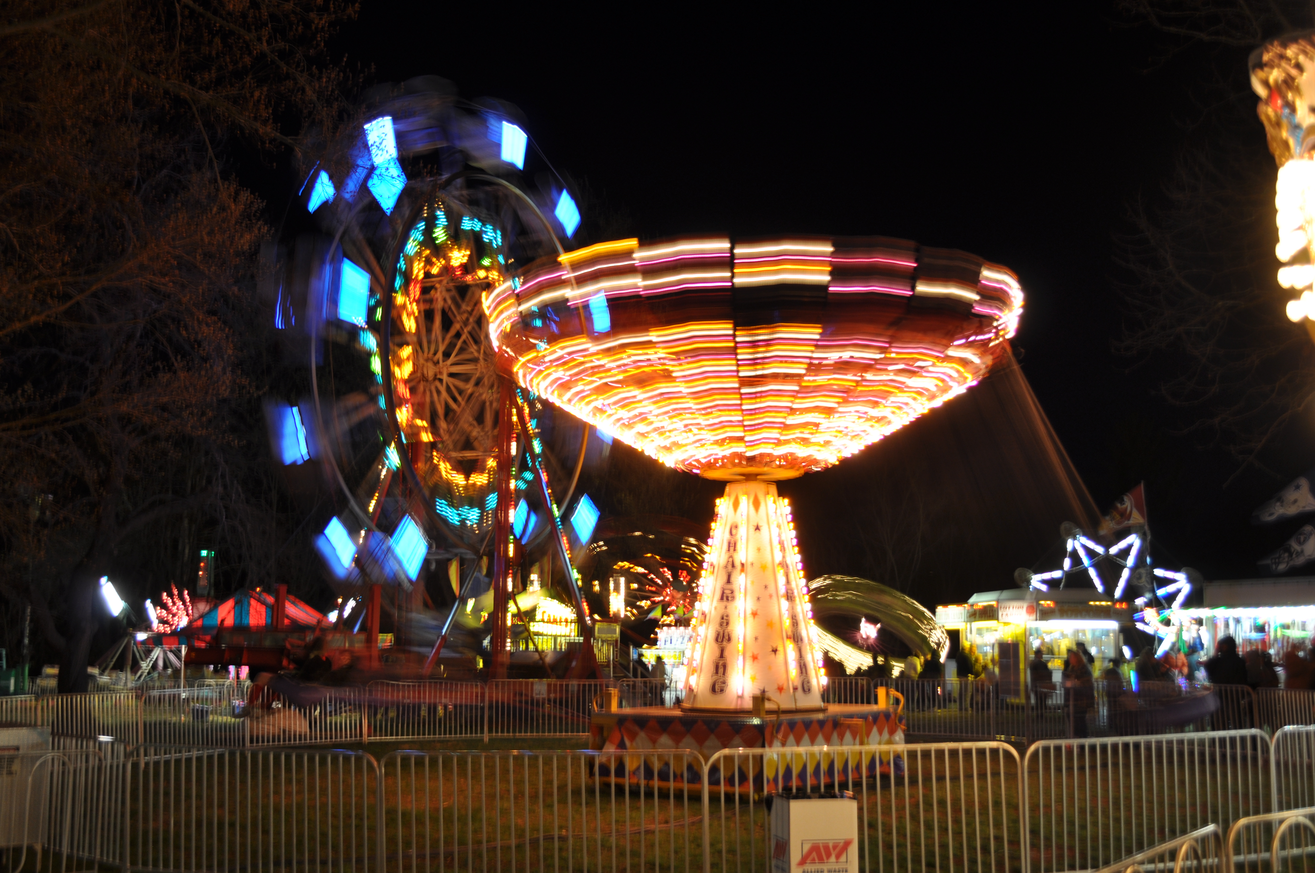 A night picture from the Dogwood Festival