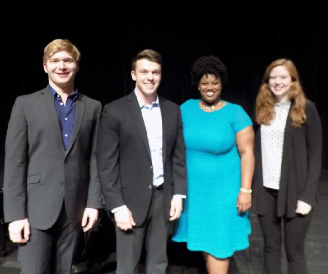 Performers of the Virginia Opera that came to PVCC for a Q&A session.