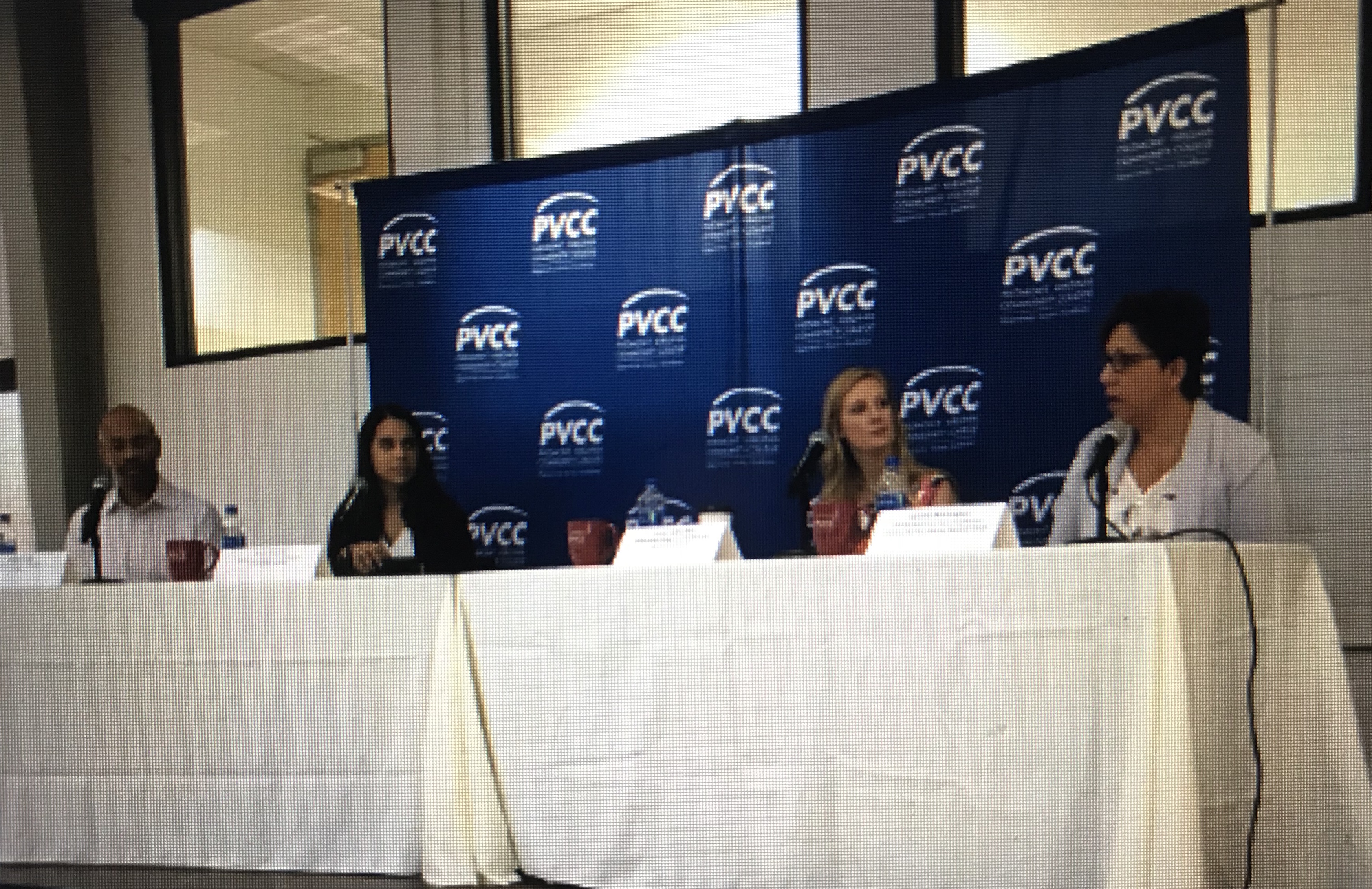 Medical Professionals on a panel for a PVCC Eat and Meet