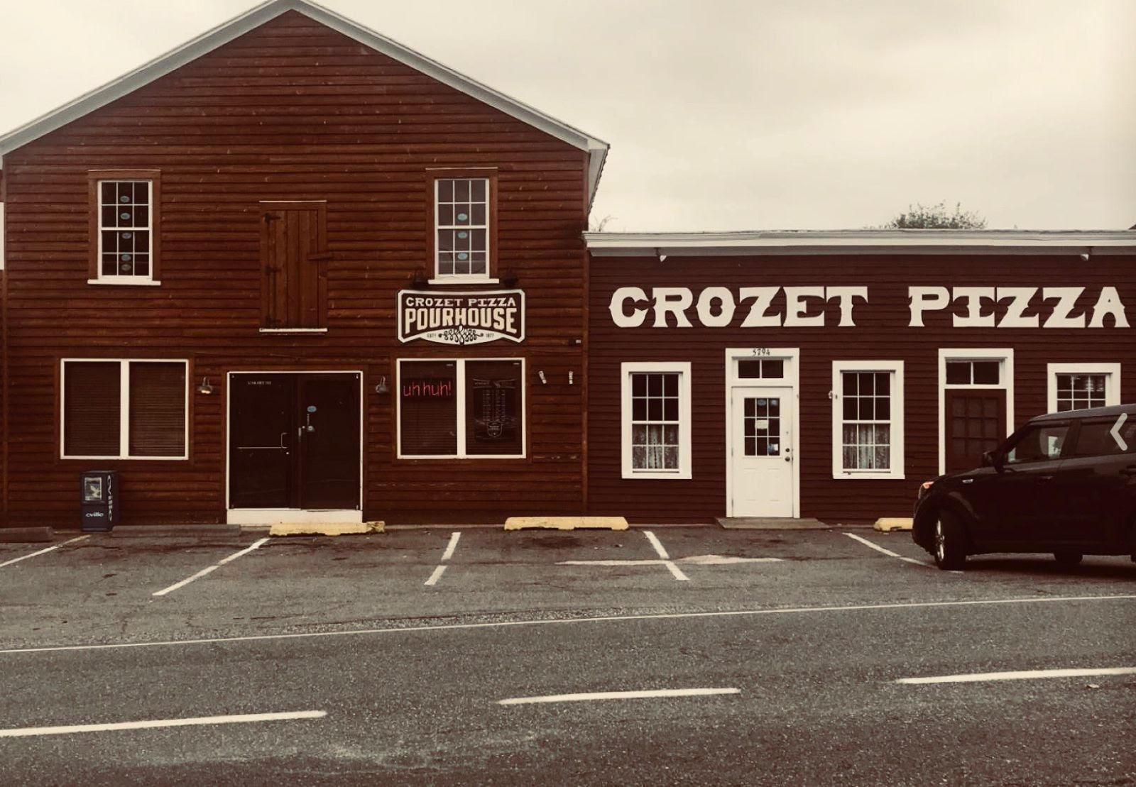 Front of the Crozet Pizza Restaurant