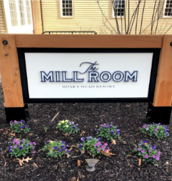 Mill Room sign