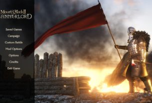 Title screen of the game Bannerlord, screenshot by Cody Clark