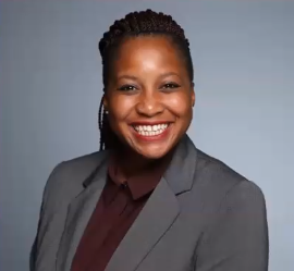 A front picture of Dr. Nneka Dennie, a speaker during the Race, Sex, and 19th Amendment event.