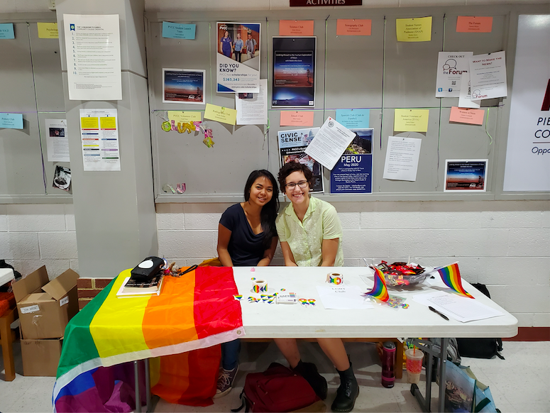 The LGBT Club on Club Day of Fall 2019. Photography by Deadra Miller
