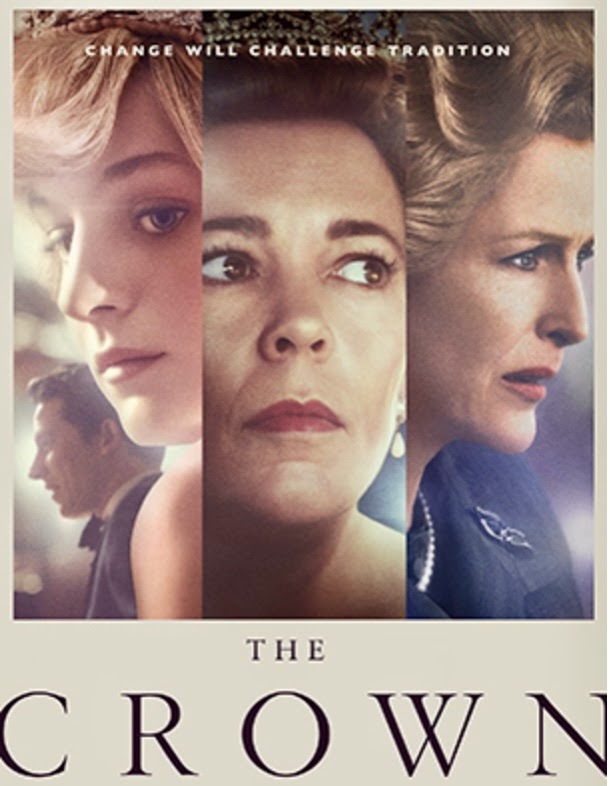 An dramatic poster for season 4 of The Crown