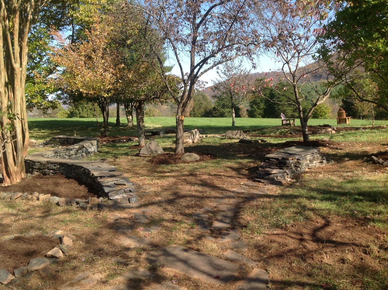 PVCC's memorial garden after its renovations