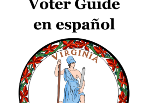 The cover of the 2021 PVCC Non-Partisan Voter Guide in Spanish