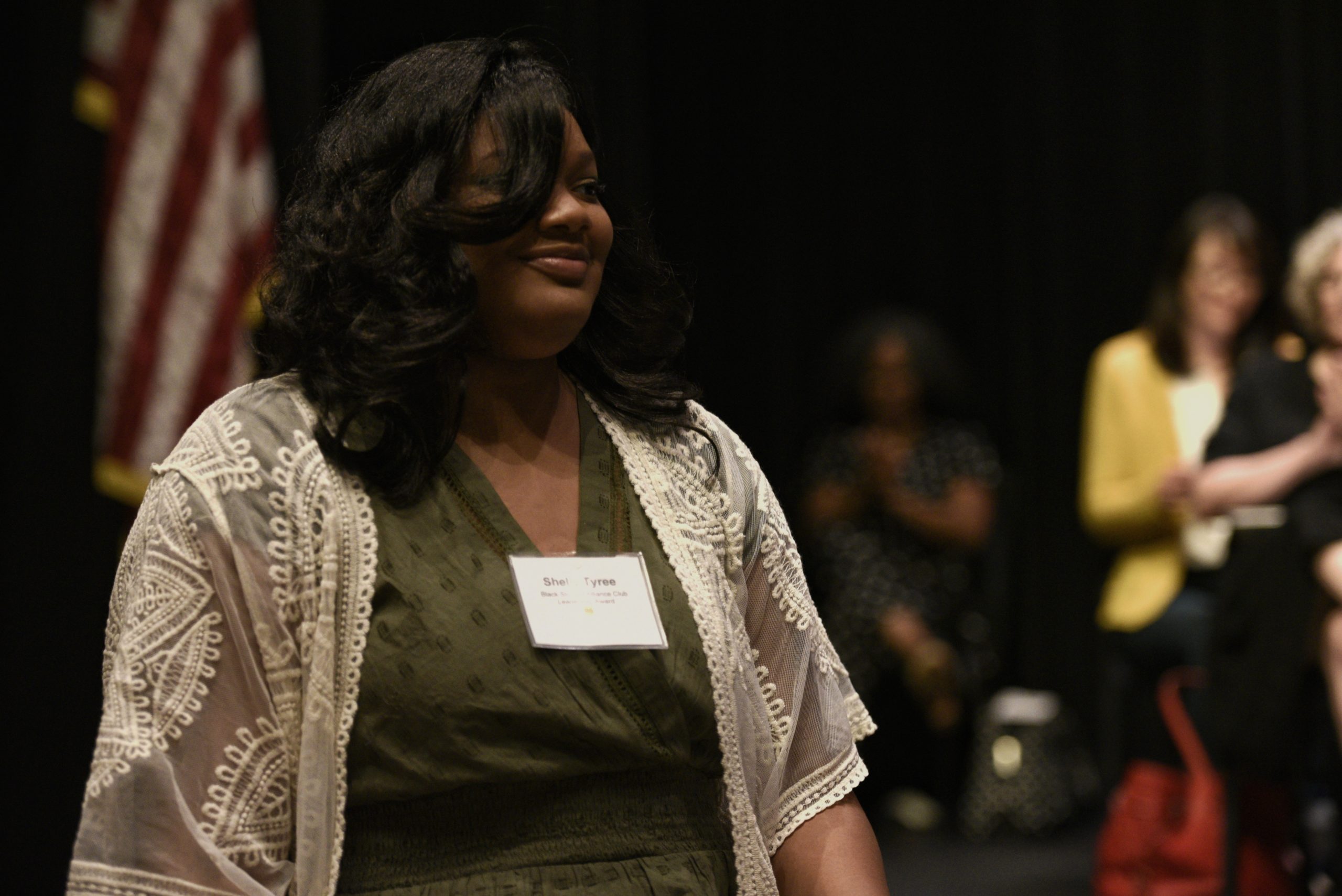Shelaira Tyree receives the Black Student Alliance Award