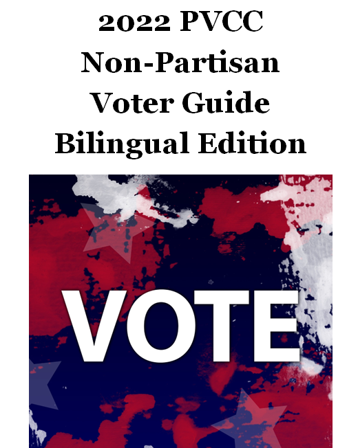 2022 PVCC Non-Partisan Voter Guide Bilingual Edition