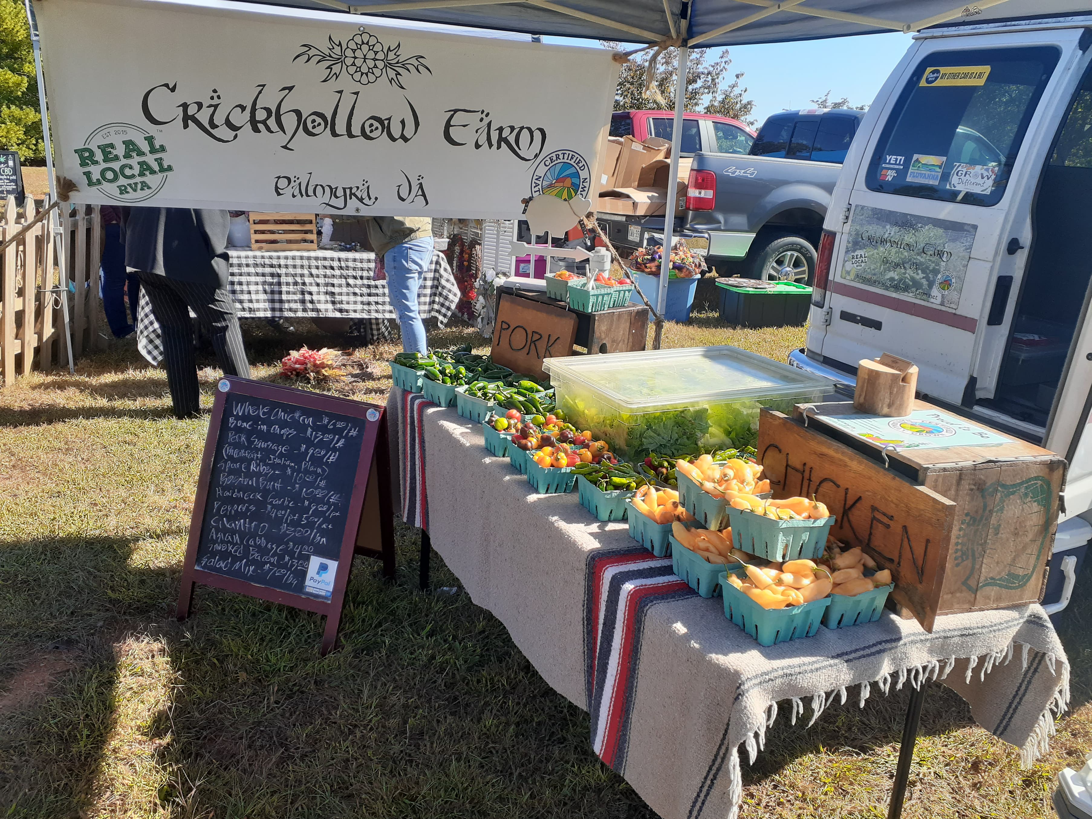 Crickhollow Farm offers a colorful variety of different peppers to customers.