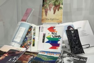This exhibit features many years of "The Fall Line" print issues.