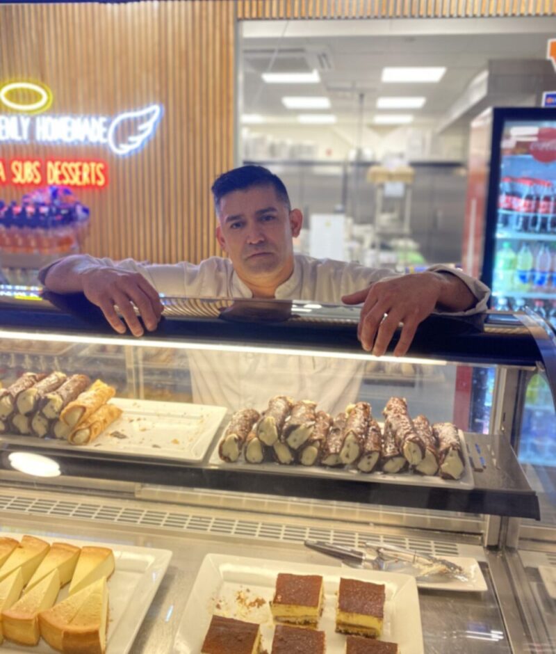 Rafael Portillr, a worker at the Basta Pasta restaurant from the Dairy Market.